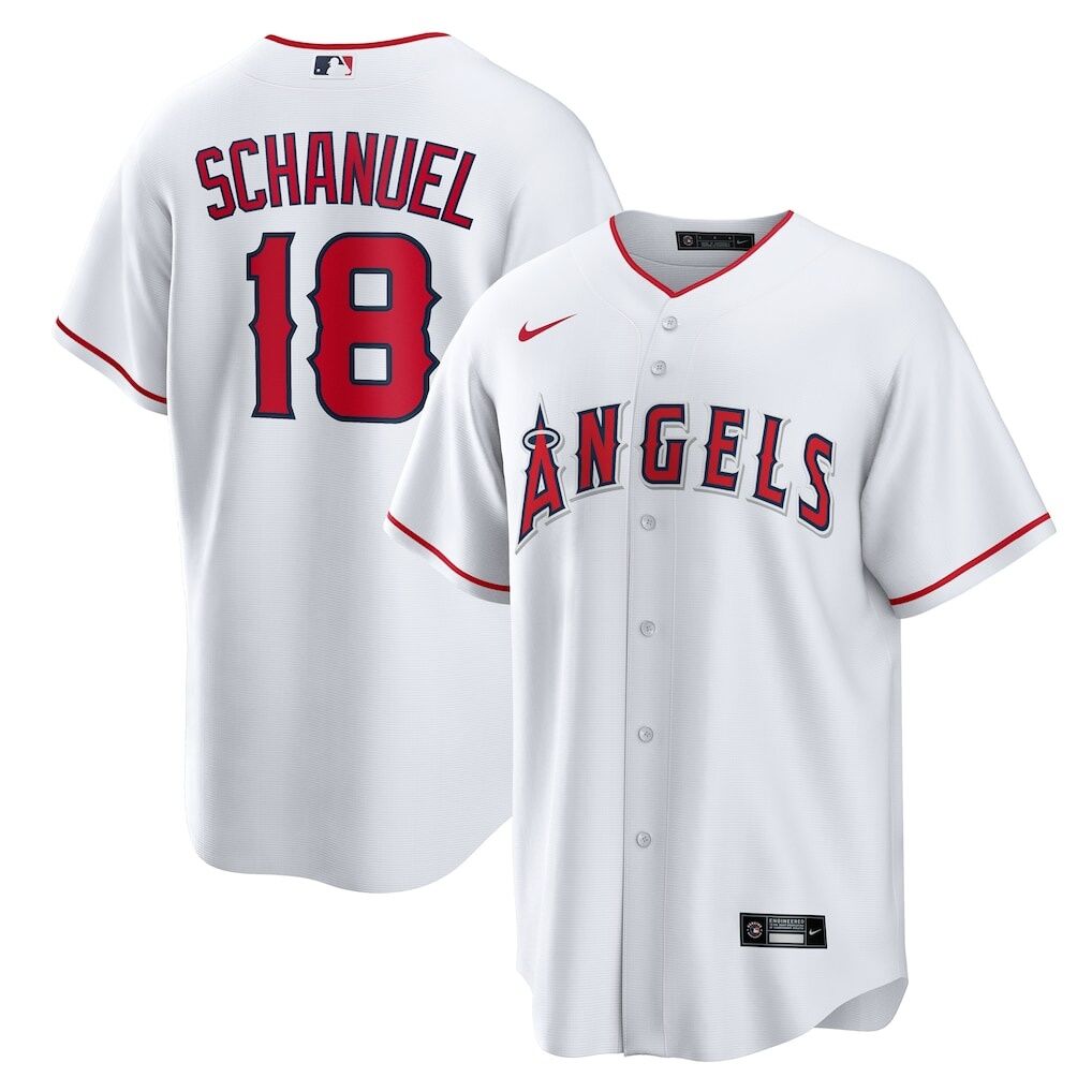 Nolan Schanuel Los Angeles Angels Nike Home Replica Jersey