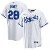 Kyle Isbel Kansas City Royals Nike Home Replica Jersey - White - Front View