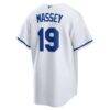 Michael Massey Kansas City Royals Nike Home Replica Jersey - White - Detail View