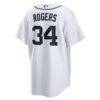 Jake Rogers Detroit Tigers Nike Home Replica Jersey - White - Detail View
