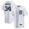 Jake Rogers Detroit Tigers Nike Home Replica Jersey - White - Front View