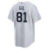 Luis Gil New York Yankees Nike Home Replica Jersey - White - Detail View