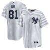 Luis Gil New York Yankees Nike Home Replica Jersey - White - Front View