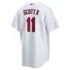 Victor Scott II St. Louis Cardinals Nike Home Replica Jersey - White - Detail View