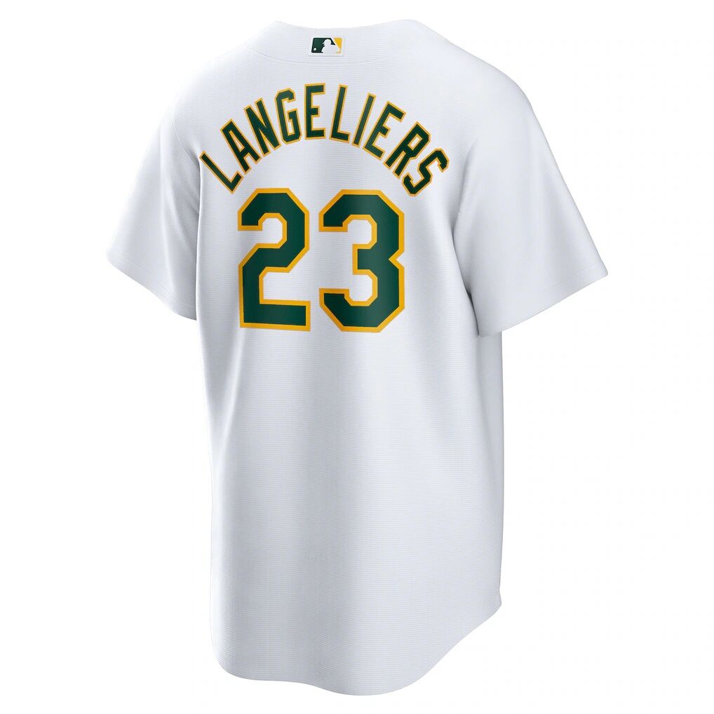 Shea Langeliers Athletics Nike Home Replica Jersey