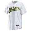 Shea Langeliers Athletics Nike Home Replica Jersey - White - Side View
