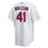 Alec Burleson St. Louis Cardinals Nike Home Replica Jersey - White - Detail View