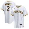 Spencer Horwitz Pittsburgh Pirates Nike Home Replica Jersey - White - Front View