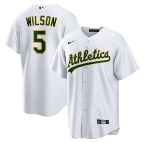Jacob Wilson Athletics Nike Home Replica Jersey - White - Front View