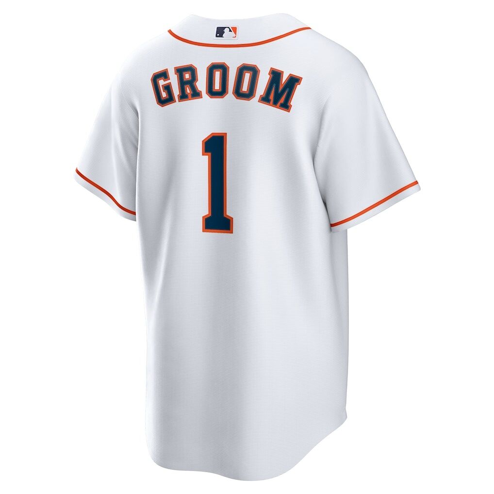 Houston Astros Nike #1 Groom Home Replica Jersey