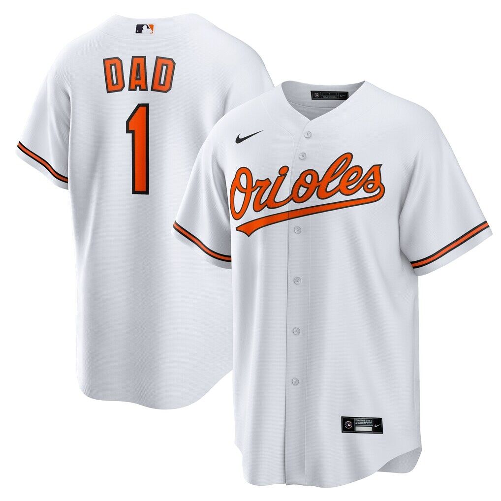 Baltimore Orioles Nike #1 Dad Home Replica Jersey