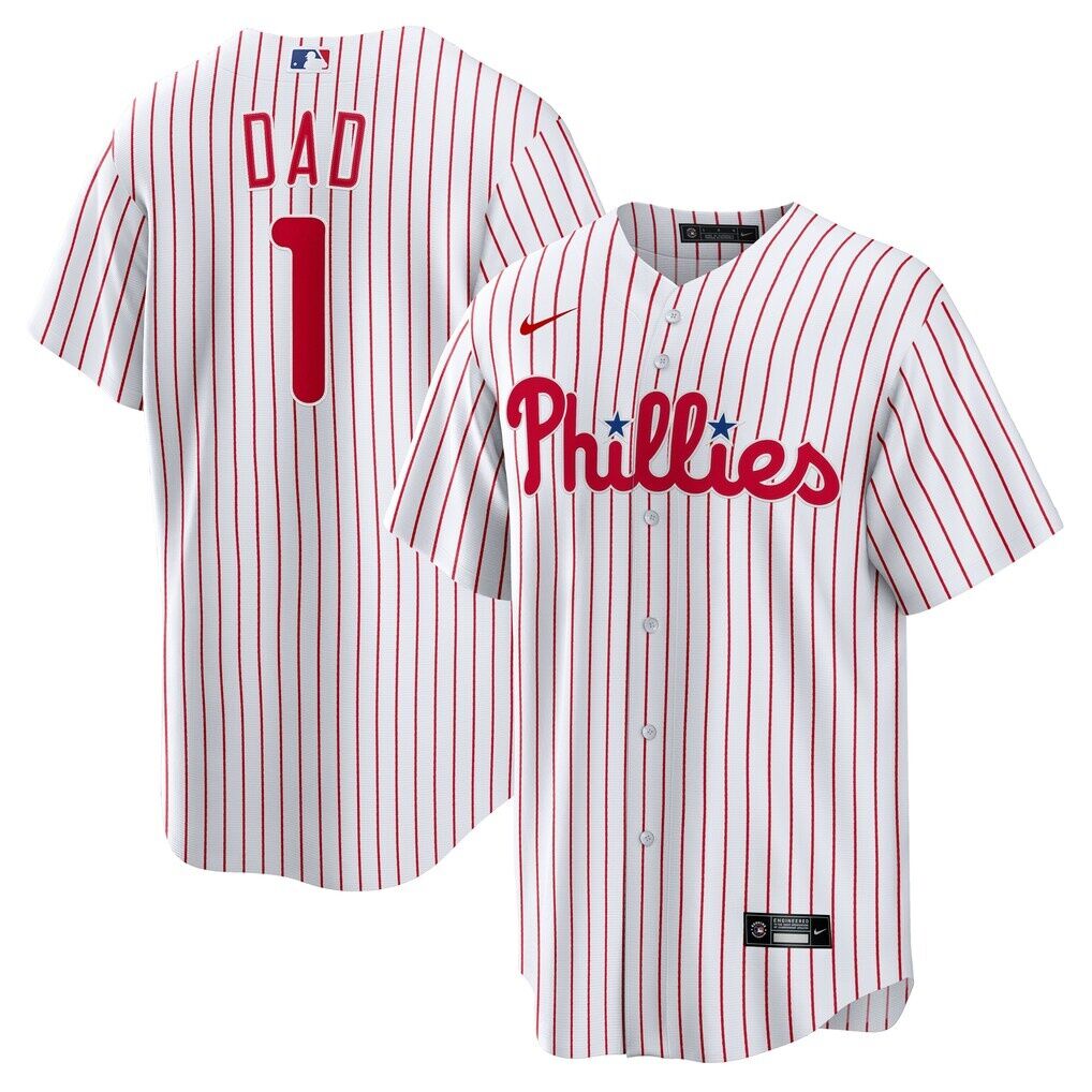 Philadelphia Phillies Nike #1 Dad Home Replica Jersey