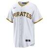 Pittsburgh Pirates Nike #1 Groom Home Replica Jersey - White - Side View