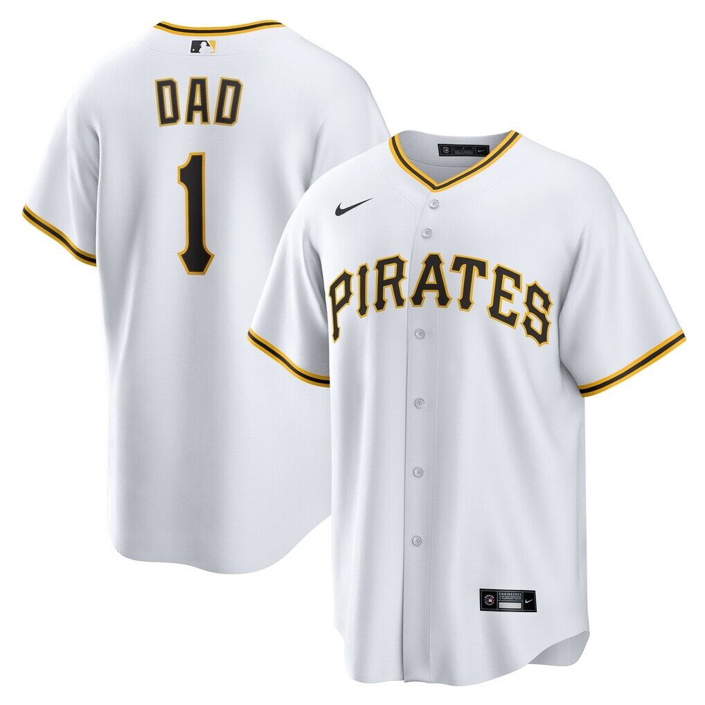 Pittsburgh Pirates Nike #1 Dad Home Replica Jersey