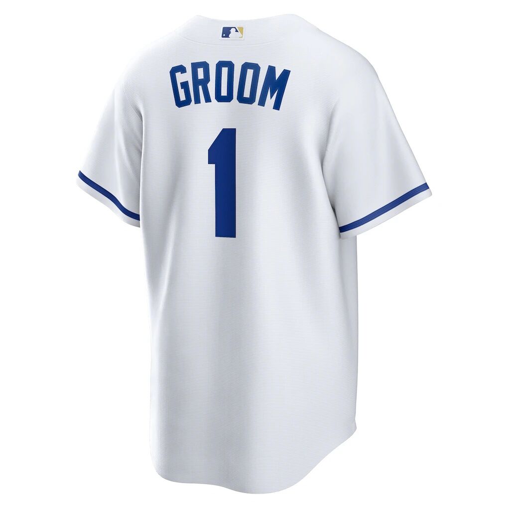 Kansas City Royals Nike #1 Groom Home Replica Jersey