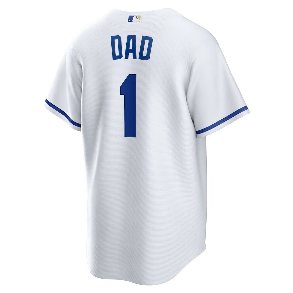 Kansas City Royals Nike #1 Dad Home Replica Jersey