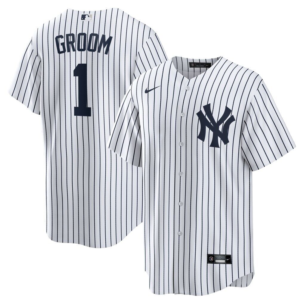 New York Yankees Nike #1 Groom Home Replica Jersey