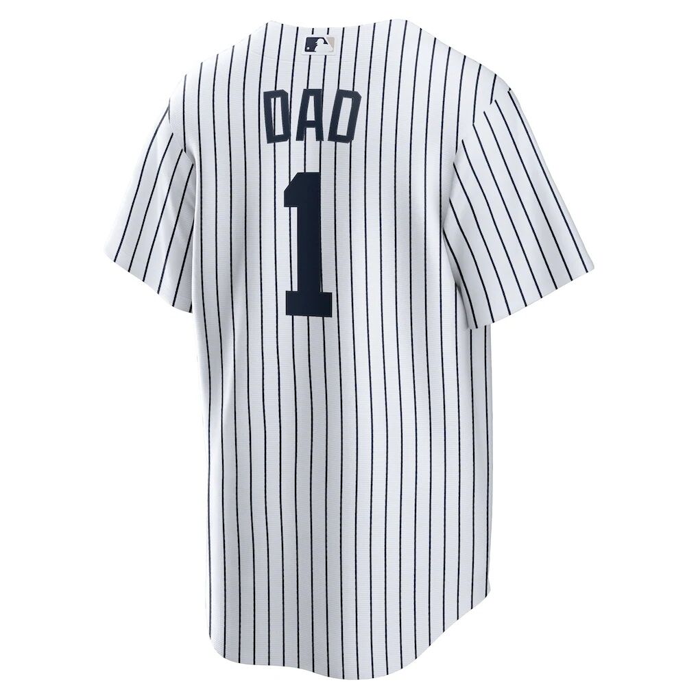 New York Yankees Nike #1 Dad Home Replica Jersey