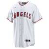 Los Angeles Angels Nike #1 Dad Home Replica Jersey - White - Side View