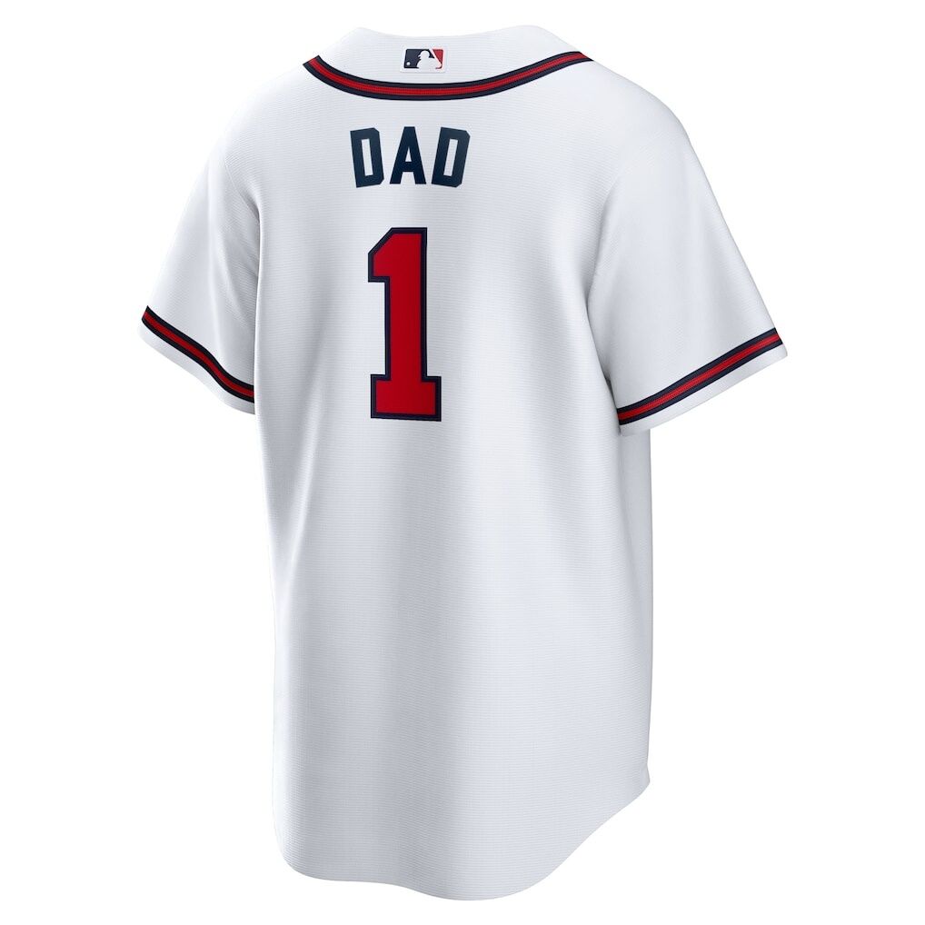 Atlanta Braves Nike #1 Dad Home Replica Jersey