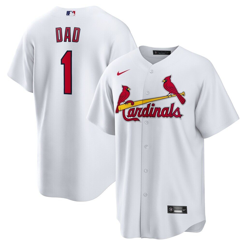 St. Louis Cardinals Nike #1 Dad Home Replica Jersey