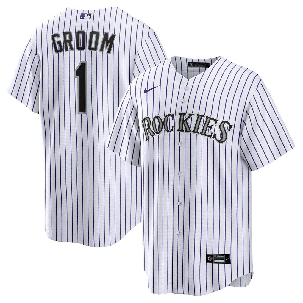 Colorado Rockies Nike #1 Groom Home Replica Jersey