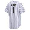 Colorado Rockies Nike #1 Dad Home Replica Jersey - White - Detail View