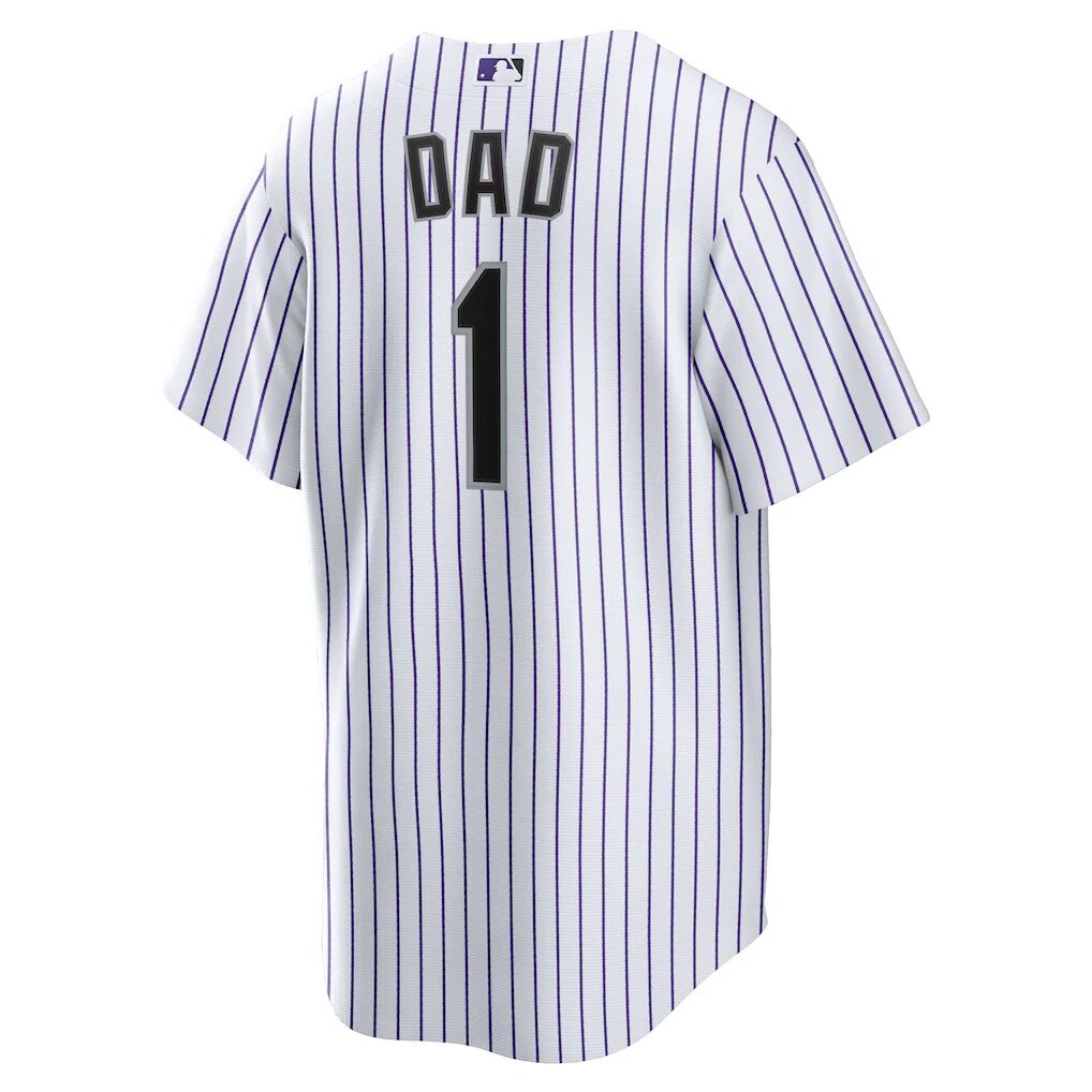 Colorado Rockies Nike #1 Dad Home Replica Jersey