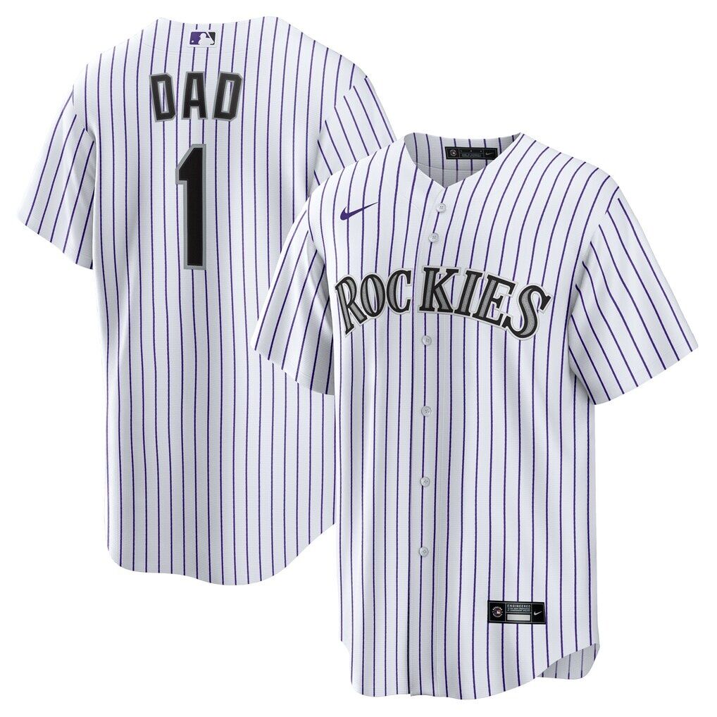 Colorado Rockies Nike #1 Dad Home Replica Jersey
