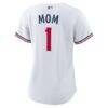 Minnesota Twins Nike Women's #1 Mom Home Replica Jersey - White - Detail View