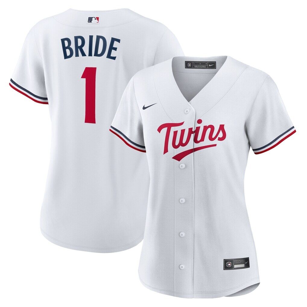 Minnesota Twins Nike Women's #1 Bride Home Replica Jersey