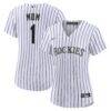 Colorado Rockies Nike Women's #1 Mom Home Replica Jersey - White - Front View