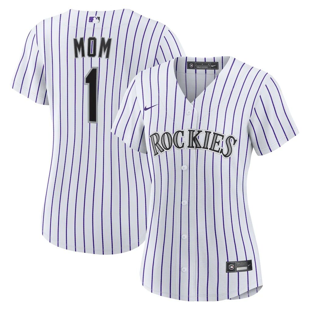 Colorado Rockies Nike Women's #1 Mom Home Replica Jersey