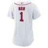 Boston Red Sox Nike Women's #1 Mom Home Replica Jersey - White - Detail View