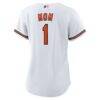 Baltimore Orioles Nike Women's #1 Mom Home Replica Jersey - White - Detail View
