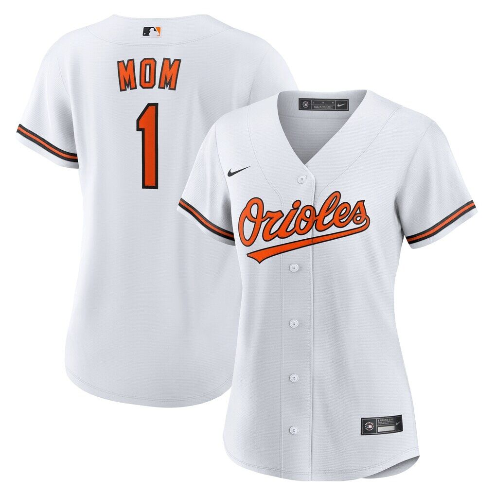 Baltimore Orioles Nike Women's #1 Mom Home Replica Jersey