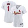 St. Louis Cardinals Nike Women's #1 Mom Home Replica Jersey - White - Front View