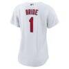 St. Louis Cardinals Nike Women's #1 Bride Home Replica Jersey - White - Detail View