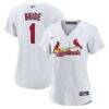 St. Louis Cardinals Nike Women's #1 Bride Home Replica Jersey - White - Front View