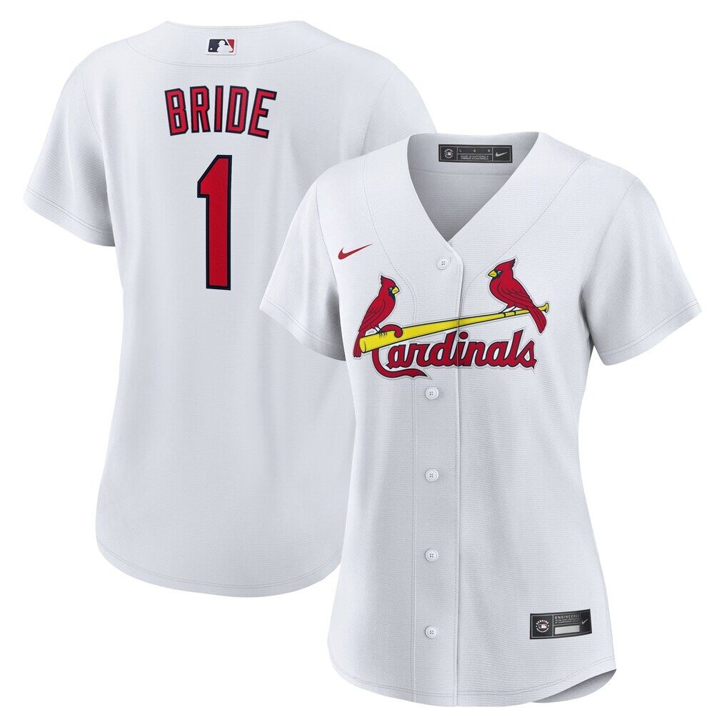 St. Louis Cardinals Nike Women's #1 Bride Home Replica Jersey