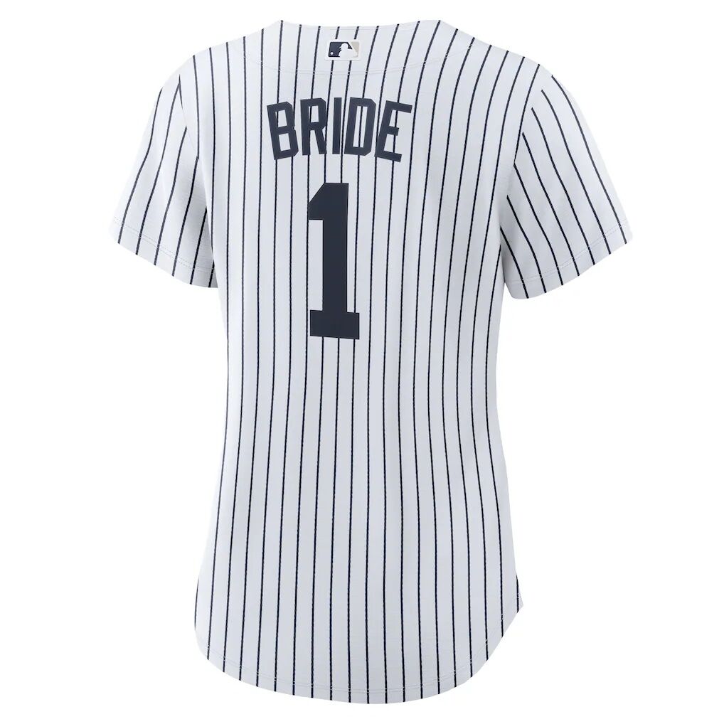 New York Yankees Nike Women's #1 Bride Home Replica Jersey