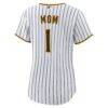 San Diego Padres Nike Women's #1 Mom Home Replica Jersey - White - Detail View