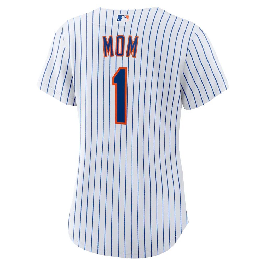 New York Mets Nike Women's #1 Mom Home Replica Jersey