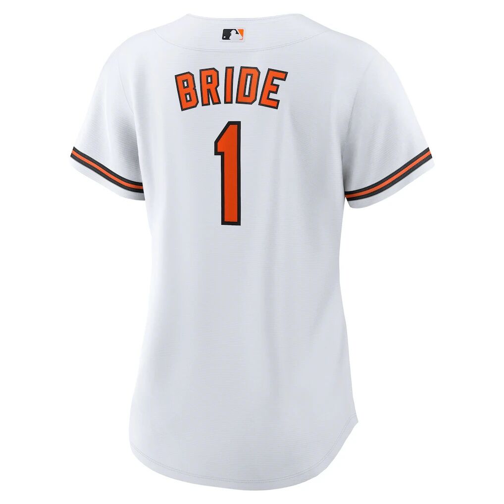 Baltimore Orioles Nike Women's #1 Bride Home Replica Jersey