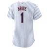 New York Mets Nike Women's #1 Bride Home Replica Jersey - White - Detail View