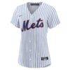 New York Mets Nike Women's #1 Bride Home Replica Jersey - White - Side View