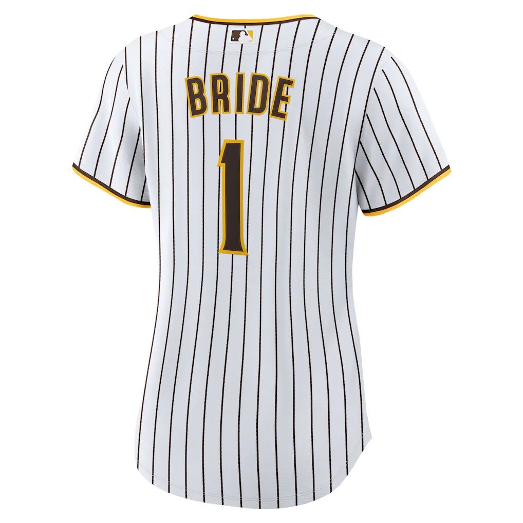 San Diego Padres Nike Women's #1 Bride Home Replica Jersey