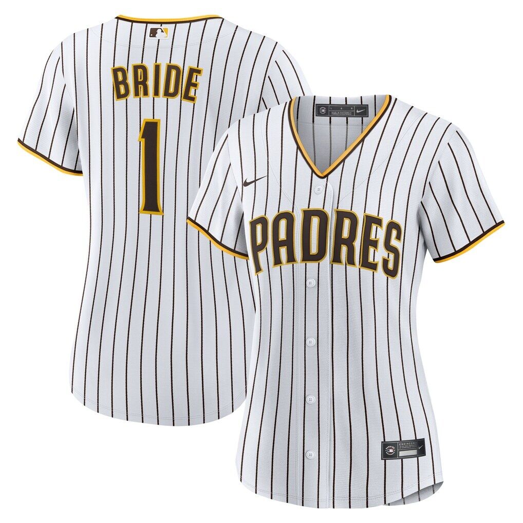 San Diego Padres Nike Women's #1 Bride Home Replica Jersey