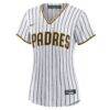 San Diego Padres Nike Women's #1 Bride Home Replica Jersey - White - Side View