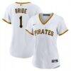 Pittsburgh Pirates Nike Women's #1 Bride Home Replica Jersey - White - Front View